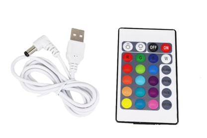 LED Tischleuchte PL201 Akkulampe mit USB Aufladekabel RGB Fernbedienung Akku