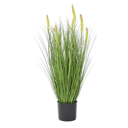 Künstliches Dekogras 70 cm Fuchsschwanzgras Kunstgras Kunstpflanze Schilf im Topf