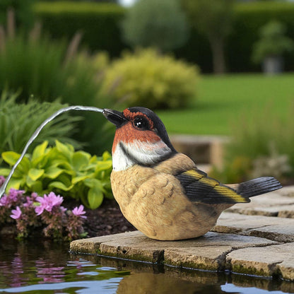 Solar Wasserspeier Vogel Gartenteichdeko Solarspringbrunnen Wasserspiel Brunnen Gartenbrunnen Gartenfigur