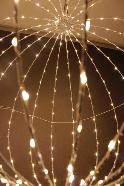 LED Leuchtkugel 50 cm faltbar Weihnachtsbeleuchtung LED Ball 320 LED