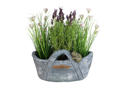 Blumentopf Korb "Cowboy" Pflanzschale
